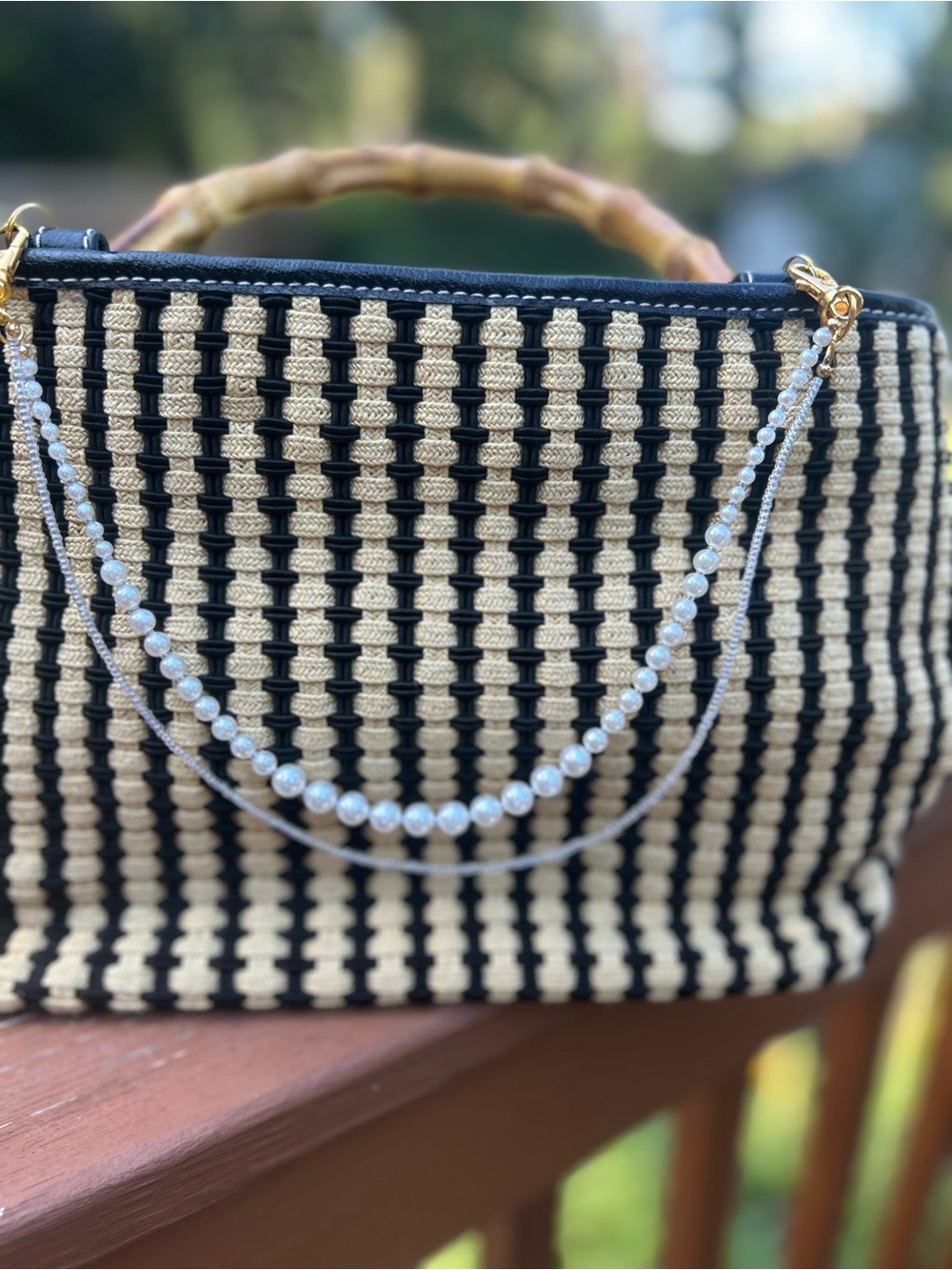 Handmade Pearl Bag Chain